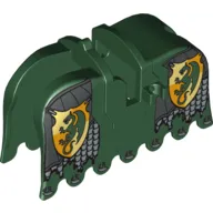 Animal / Creature Accessory, Horse Barding with Kingdoms Dragon Shield and Armour Print