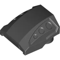 Slope Curved 2 x 2 No Studs - 3 Recessed Side Ports