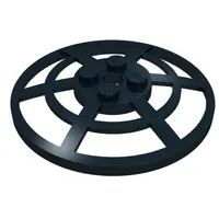 Dish 6 x 6 Inverted, Radar / Webbed [No Anti-studs]