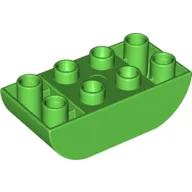 Duplo Brick 2 x 4 Curved Bottom