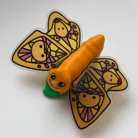 Belville, Insect, Butterfly Large / Human Hair Clip, Cat/Mouse Wings Print