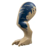Animal Body Part, Dinosaur, Tyrannosaurus Rex Leg, Left with Dark Blue Spots print