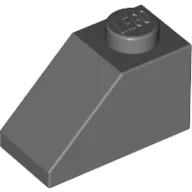 Brick Sloped 45° 2 x 1 with Bottom Pin