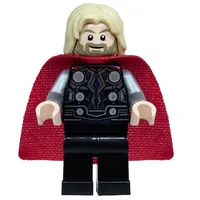 Thor, Tan Hair, Black Armor, Red Cape