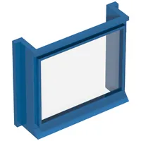 Window 1 x 4 x 3 with Glass for Slotted Bricks