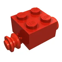 Brick Special 2 x 2 [Red Wheels for Single Tyre]