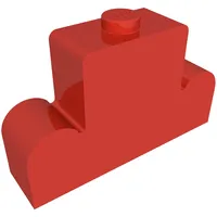 Brick Curved 1 x 4 x 2 Centre Stud Top