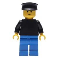 Man - Black Torso, Blue Pants