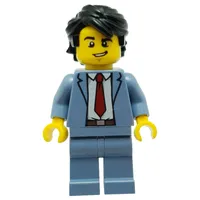 Sand Blue Torso, Sand Blue Legs, Black Hair