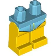 Hips and Yellow Legs with Medium Azure Speedo print