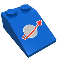 Slope 33° 3 x 2 with Classic Space Logo Print