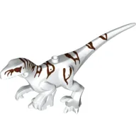 Animal, Dinosaur, Atrociraptor with Red Eyes, Reddish Brown Stripes print