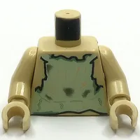 Torso Tatty Tunic Print (Dobby), Tan Arms and Hands