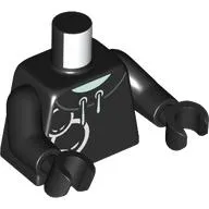 Torso, Hoody, White Laces, Faces print, Black Arms and Hands