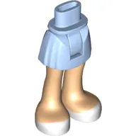 Minidoll Hips and Short Skirt with Light Nougat Legs and White Shoes Print