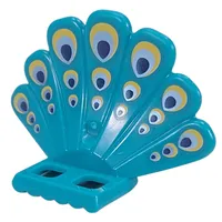 Minifig Hipwear Turkey Fan Tail with Yellow/Metal Blue/Dark Blue Peacock Feathers print