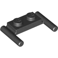 Plate Special 1 x 2 with Handles [Flat Ends / Low Attachment]