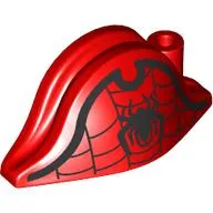 Hat Pirate Bicorne (Admiral) with Black Spider, Webbing print