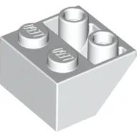 Slope Inverted 45° 2 x 2 [Ovoid Bottom Pin, Bar-sized Stud Holes]