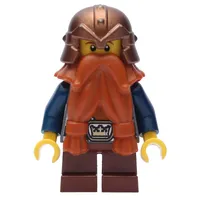 Dwarf, Dark Orange Beard, Copper Helmet