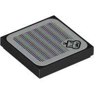 Tile 2 x 2 with Morton and Barcode Print (Sticker)