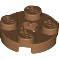 Plate Round 2 x 2 with Axle Hole Type 1 (+ Opening)