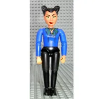 Belville Figure Articulated Elbows, Female, Black Hair, Purple Top (Queen)