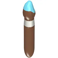 Equipment Paint Brush with Silver Ring and Medium Azure Tip Print