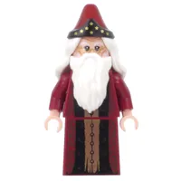 Albus Dumbledore, Dark Red Robe with Skirt, Stars on Hat