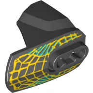 Large Figure Limb Cover, Size 4, Armor with Ball Joint Socket with Yellow Beast Scales Print