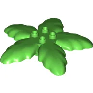 Duplo Plant Tree Leaves with 4 Top Studs