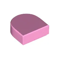 Tile Round 1 x 1 Half Circle