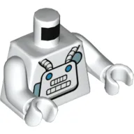 Torso Astronaut Suit, Hoses, Control Panel print, White Arms and Hands