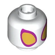 Minifig Head Gwen Stacy, Magenta/Gold Ghost-Spider Eyes