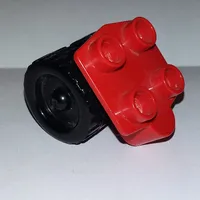 Duplo Airplane Wheel with 4 Studs, with Two Wide Wheels and no Hitch