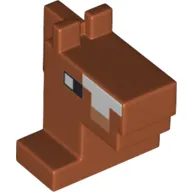 Animal Body Part, Horse Head 1 x 2 with Brown Nose Print