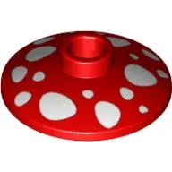 Dish 2 x 2 Inverted [Radar] with Mushroom Spots Print