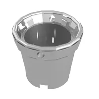Bucket with Handle Holes and 5 Bottom Holes - Center Bottom Stud Holder