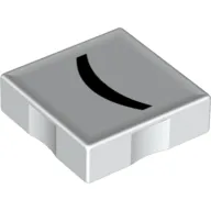 Duplo Tile 2 x 2 with '(' Print