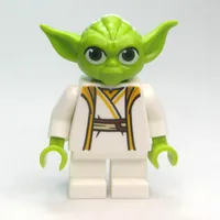 Yoda, White Robe, Lime Head