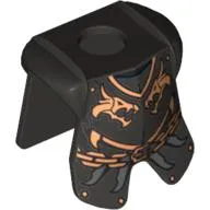Minifig Neckwear Armor Breastplate with Leg Protection, and Kingdoms Dragon Heads and Chain Print