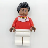 Soccer Fan, Red Soccer Jersey, Black Hair