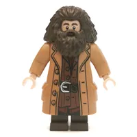 Rubeus Hagrid, Medium Nougat Overcoat, Arms with Pins (3626c Head)