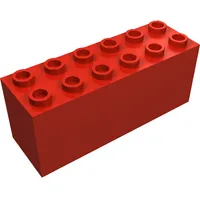 Brick Special 2 x 6 x 2 Weight with Sealed Bottom and Dimples on Ends