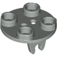 Wheel Holder, Plate, Round 2 x 2 Thin with Clips