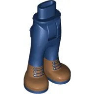 Minidoll Hips and Trousers with Back Pockets and Brown Laced Boots Print