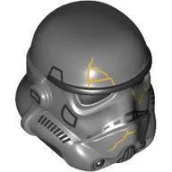 Helmet Stormtrooper Dual Molded with Gold Cracks print