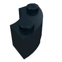 Brick Round Corner 2 x 2 Macaroni with Stud Notch