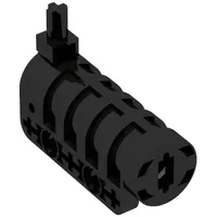 Launcher, Technic Competition Cannon, Round Bottom with Same Color Ends