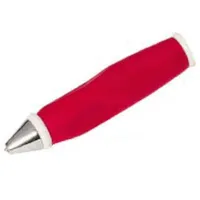 Pen Body, with Chrome Tip, White Ends